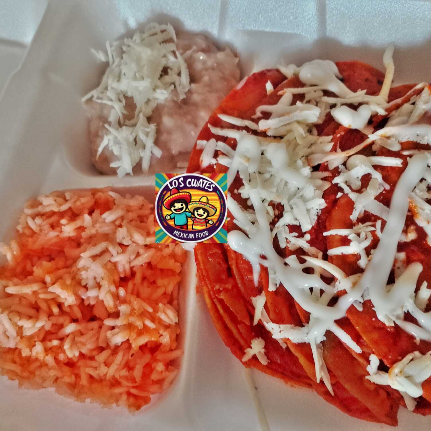 Enchiladas Rojas de Queso