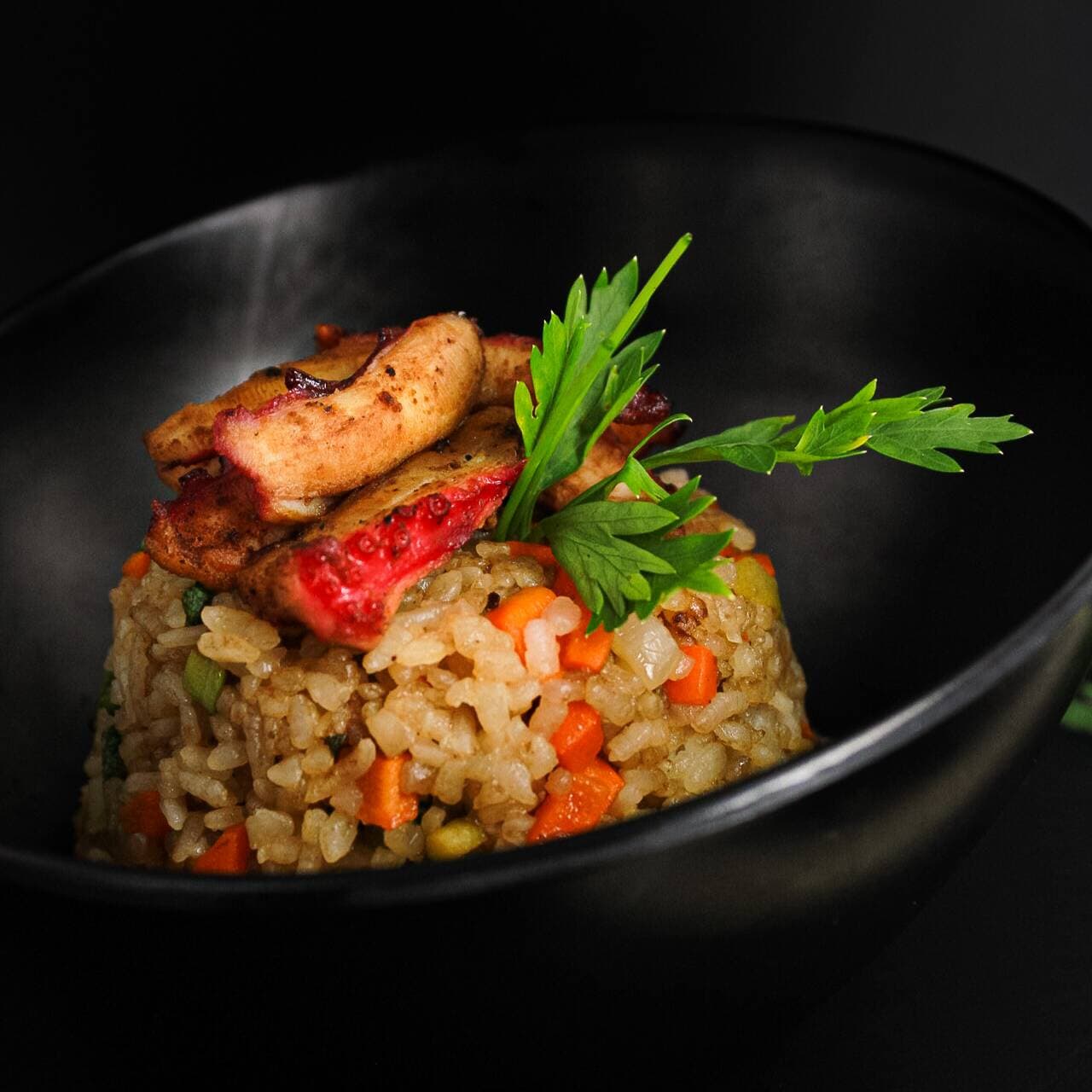 YAKIMESHI PULPO AL AJO