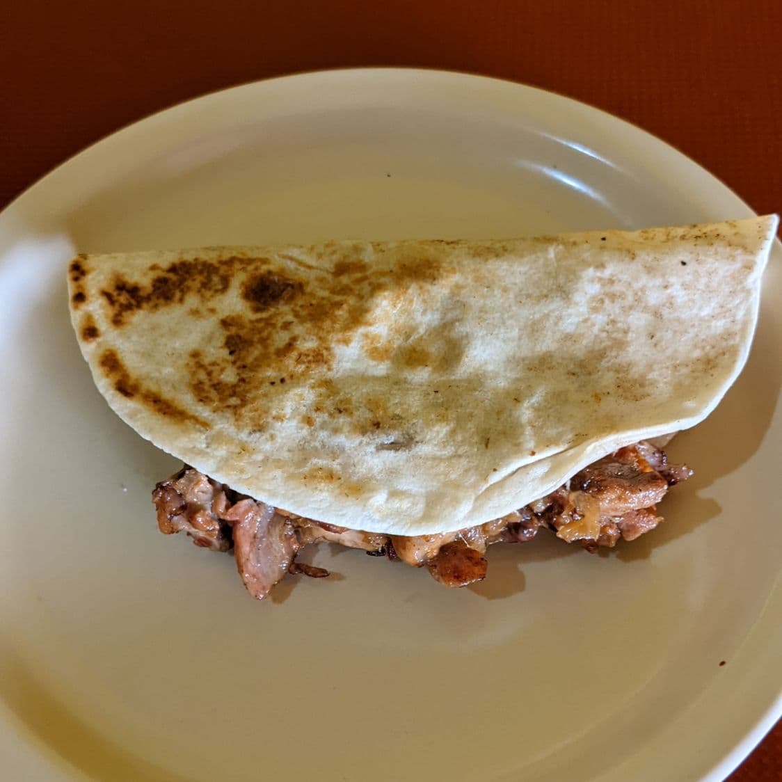 Taco en Tortilla de Harina con Bistec
