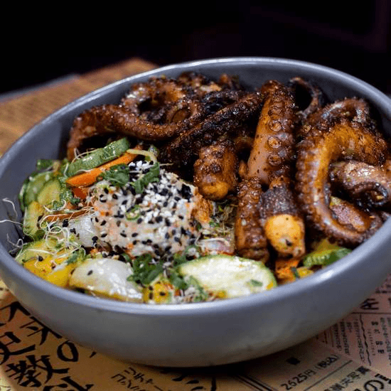 Teppanyaki de Pulpo.