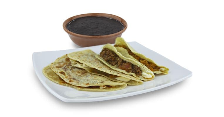 Taco de harina de frijol/queso