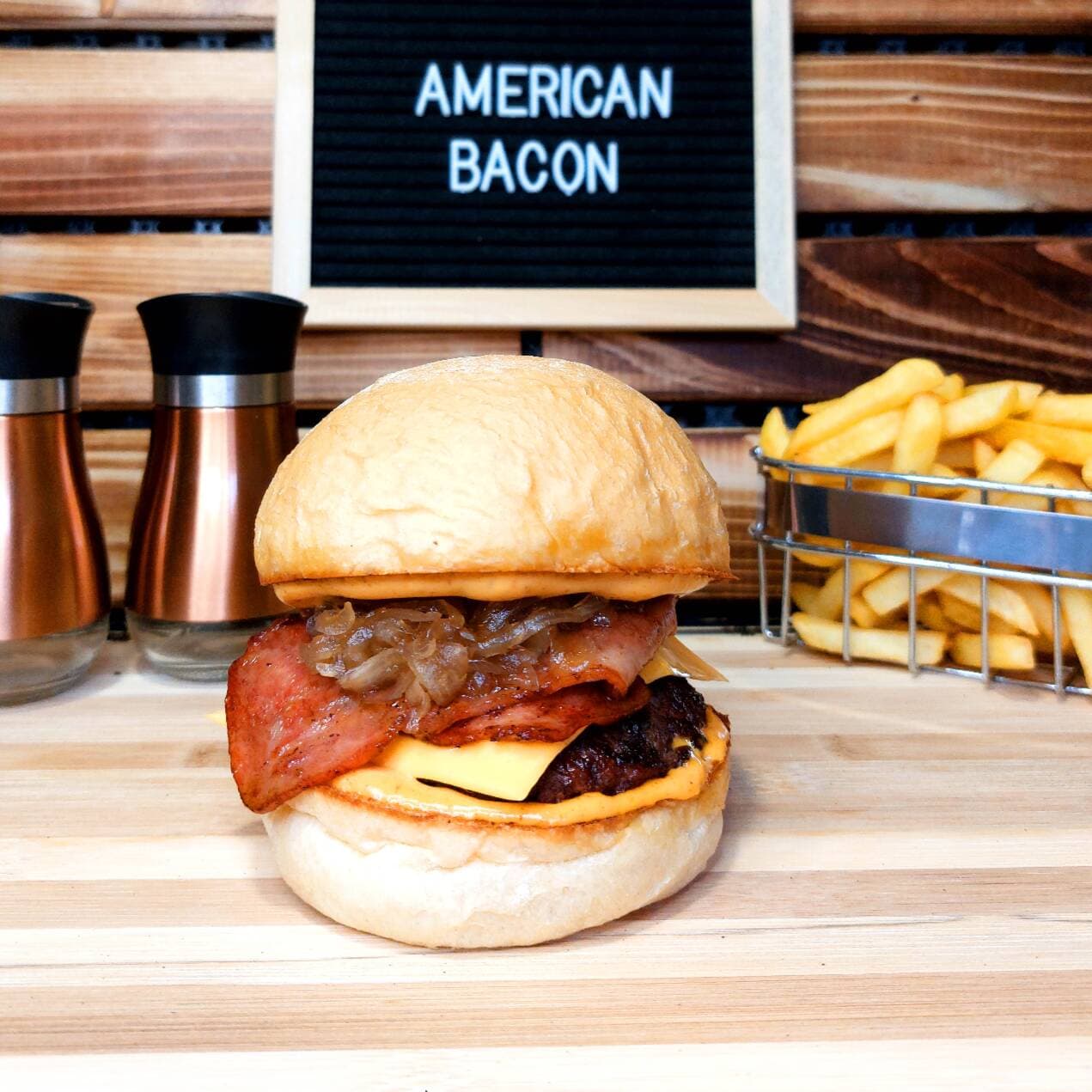 Combo Burger American Bacon