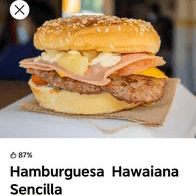 Hamburguesa Hawaiana Sencilla