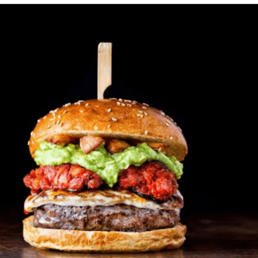 Hamburguesa de Arrachera Cubana