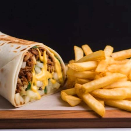 BURRO DE ASADA CON PAPAS