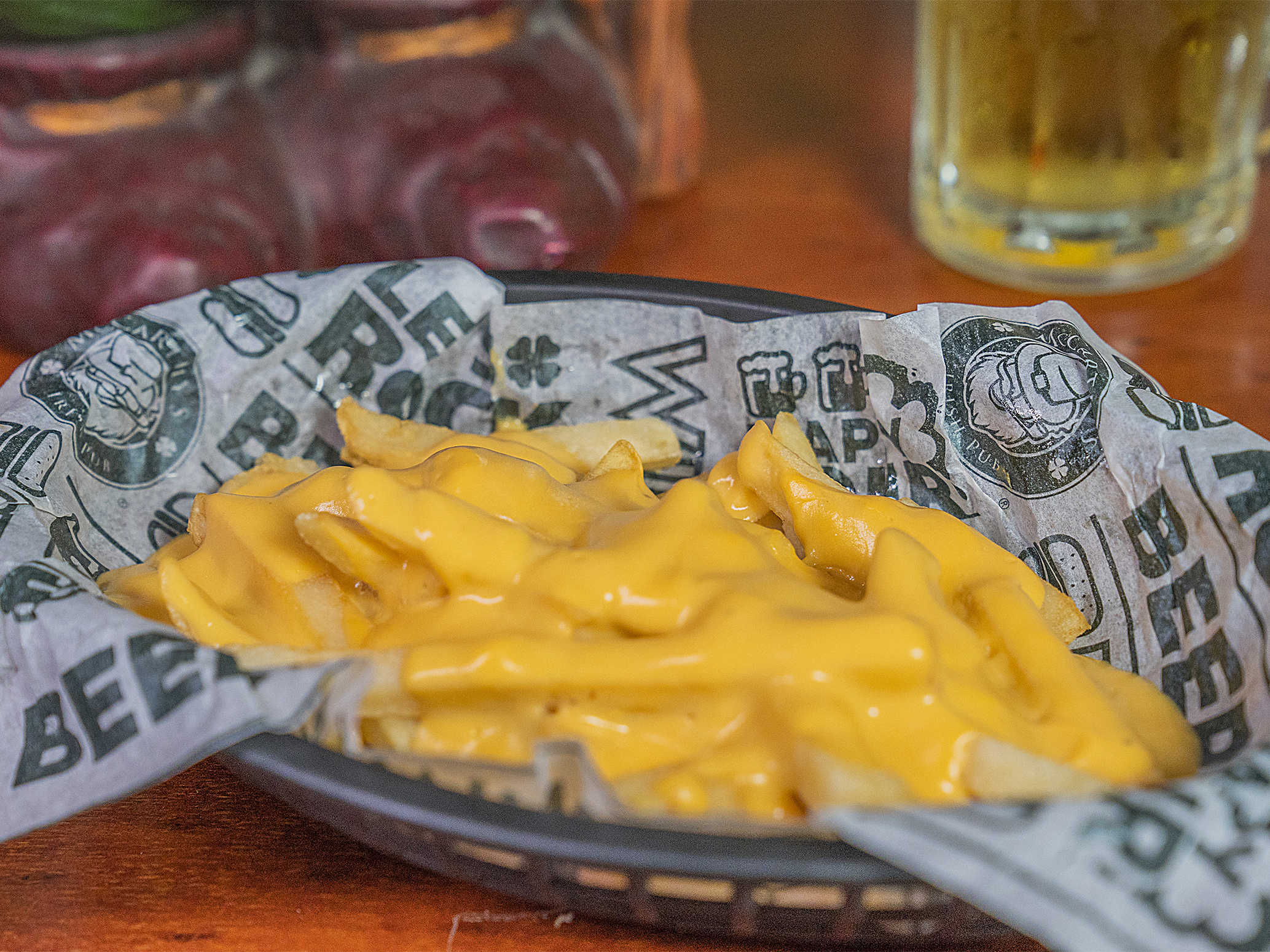 Cheddar fries