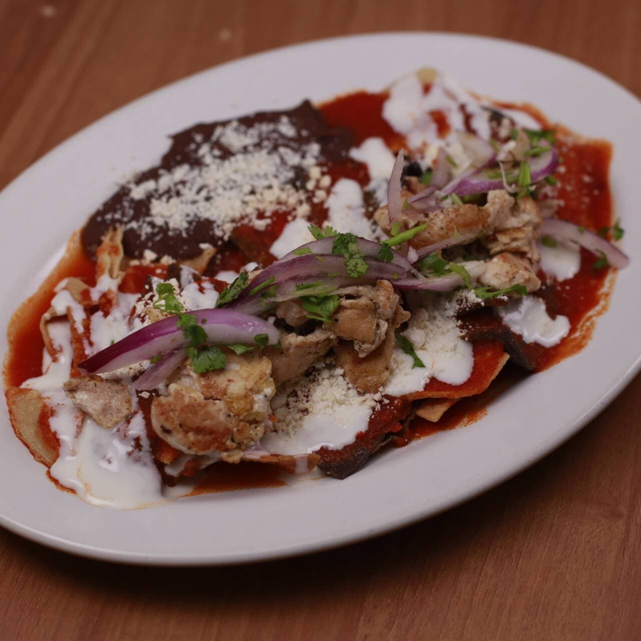 Chilaquiles con Pollo