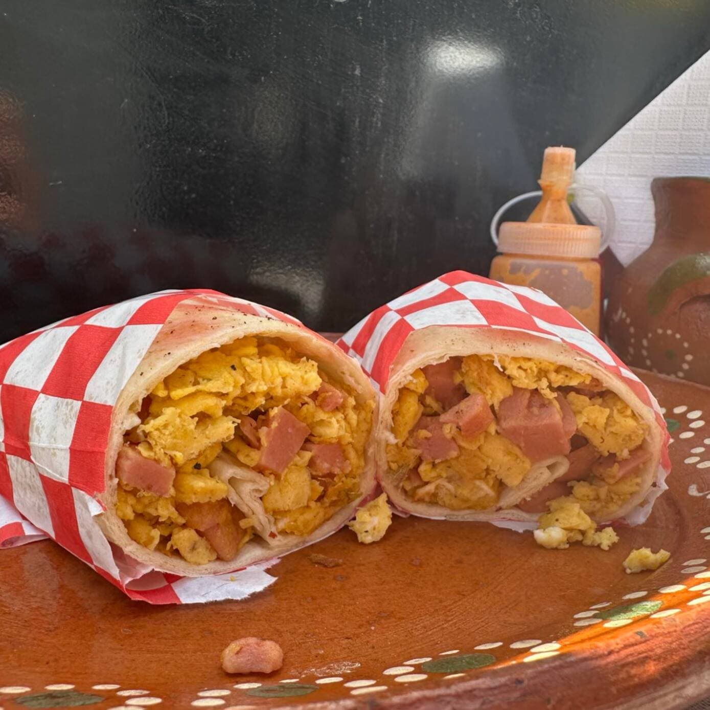 Burrito de Huevo con Jamon