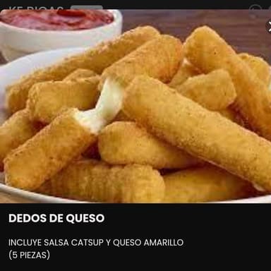 Dedos de queso (5 piezas)