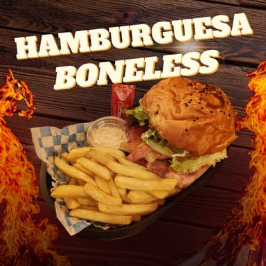 Hamburguesa de Boneless