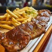 Vaquero de Carne Asada+francesas+bebidas
