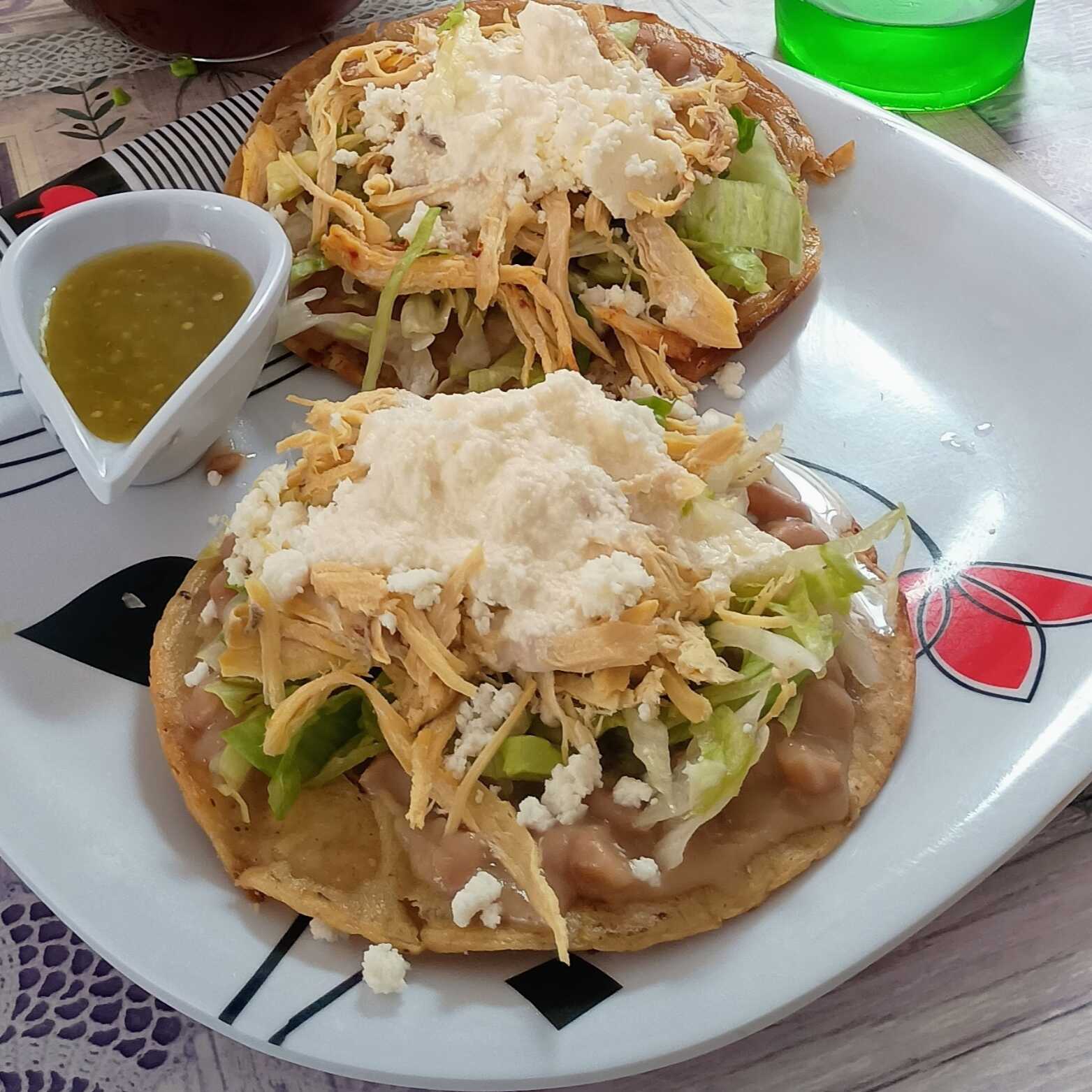 Chalupas con Carne (2)