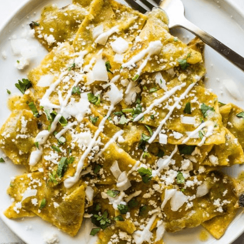 Media Ordèn de Chilaquiles Verdes