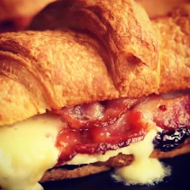 Blackberry and Bacon Filled Croissaint