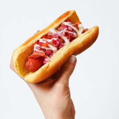 Hotdog con Tocino