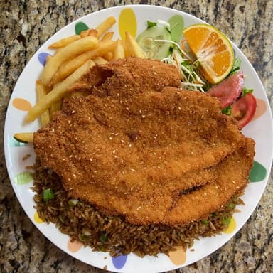 Plato del día con filete de pescado