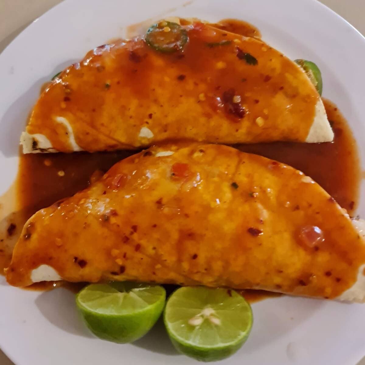 Tacos Enchilados de Camarón Harina/Maíz
