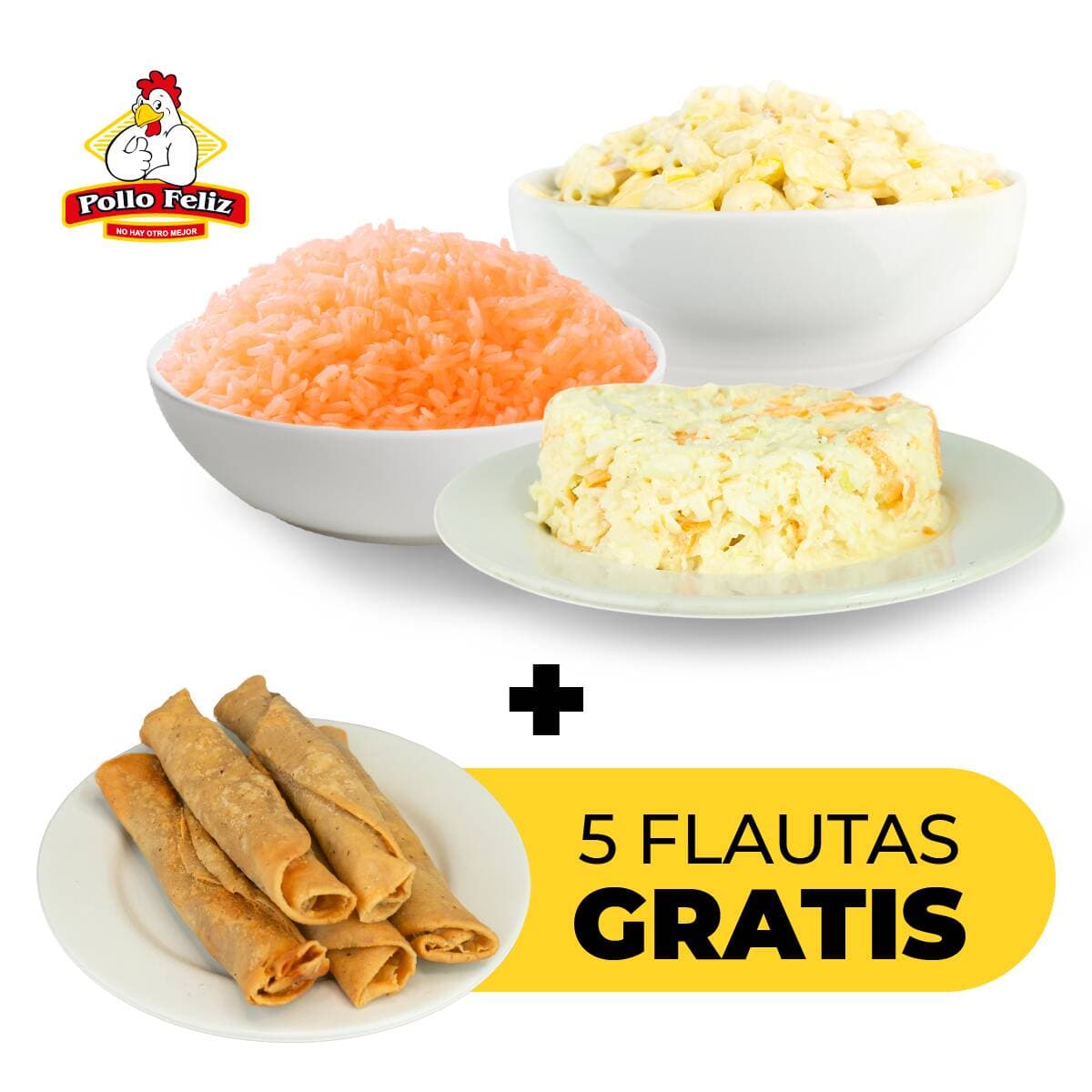 Pkt 3 Complementos a elegir + 5 Flautas Gratis*