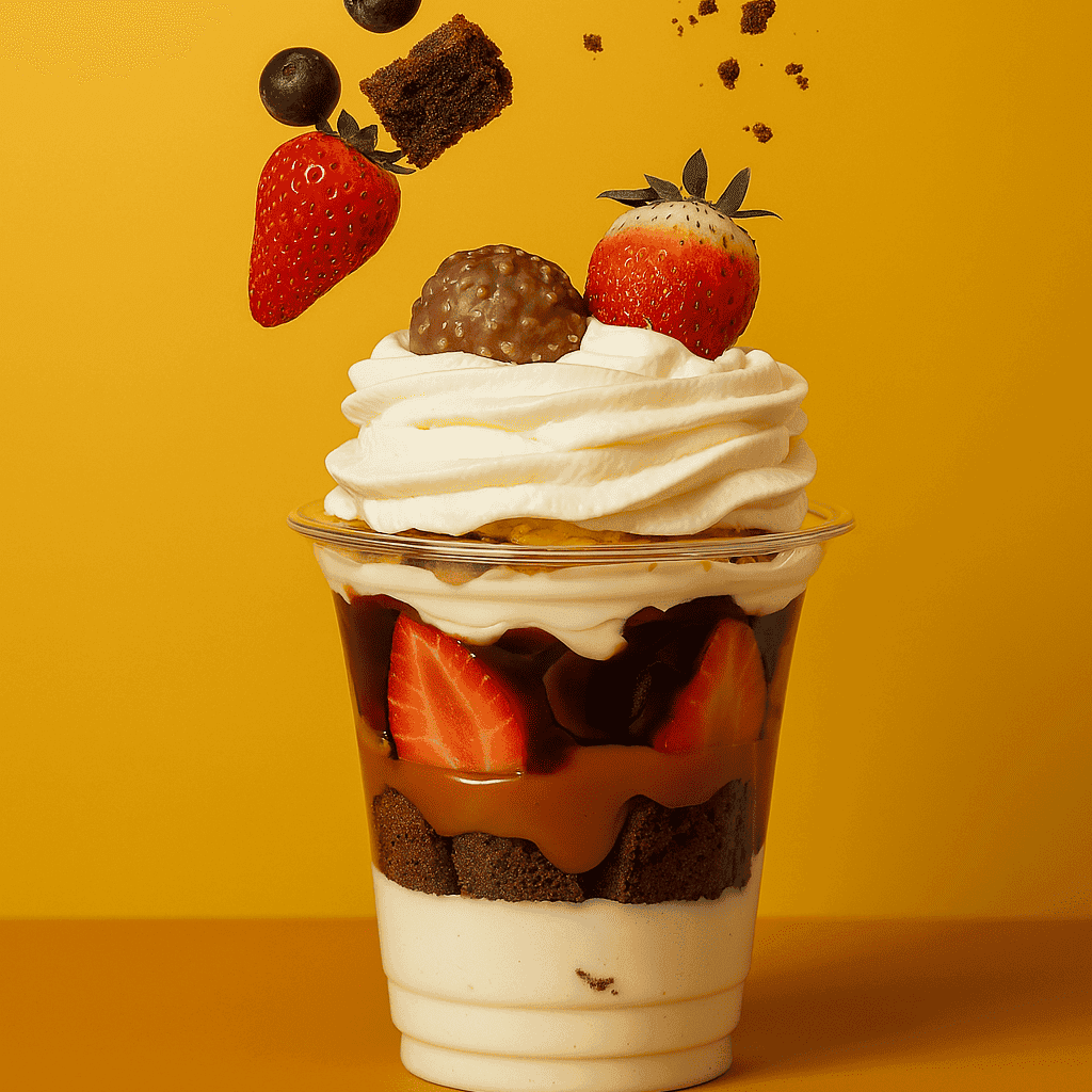 Fantasía de Fresa y Brownie