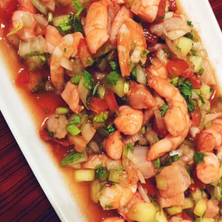 Ceviche de Camarón 1/2 Litro