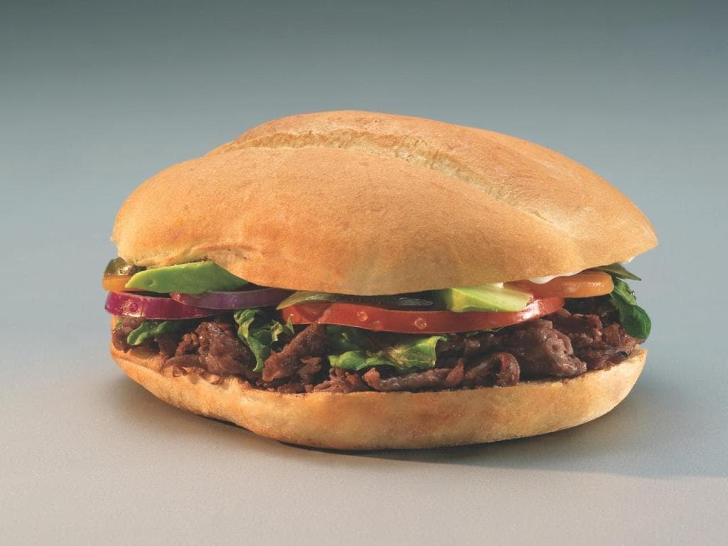 Torta Arrachera, Chorizo y Quesillo