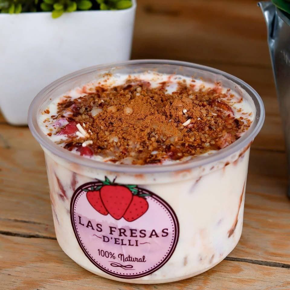 Fresas con Crema Congeladas