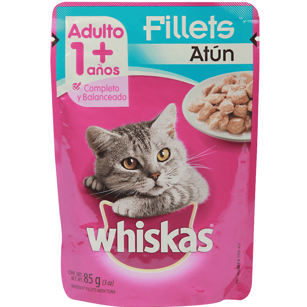 WHISKAS JELLY POUCH ATUN Y SARDINA 85gr