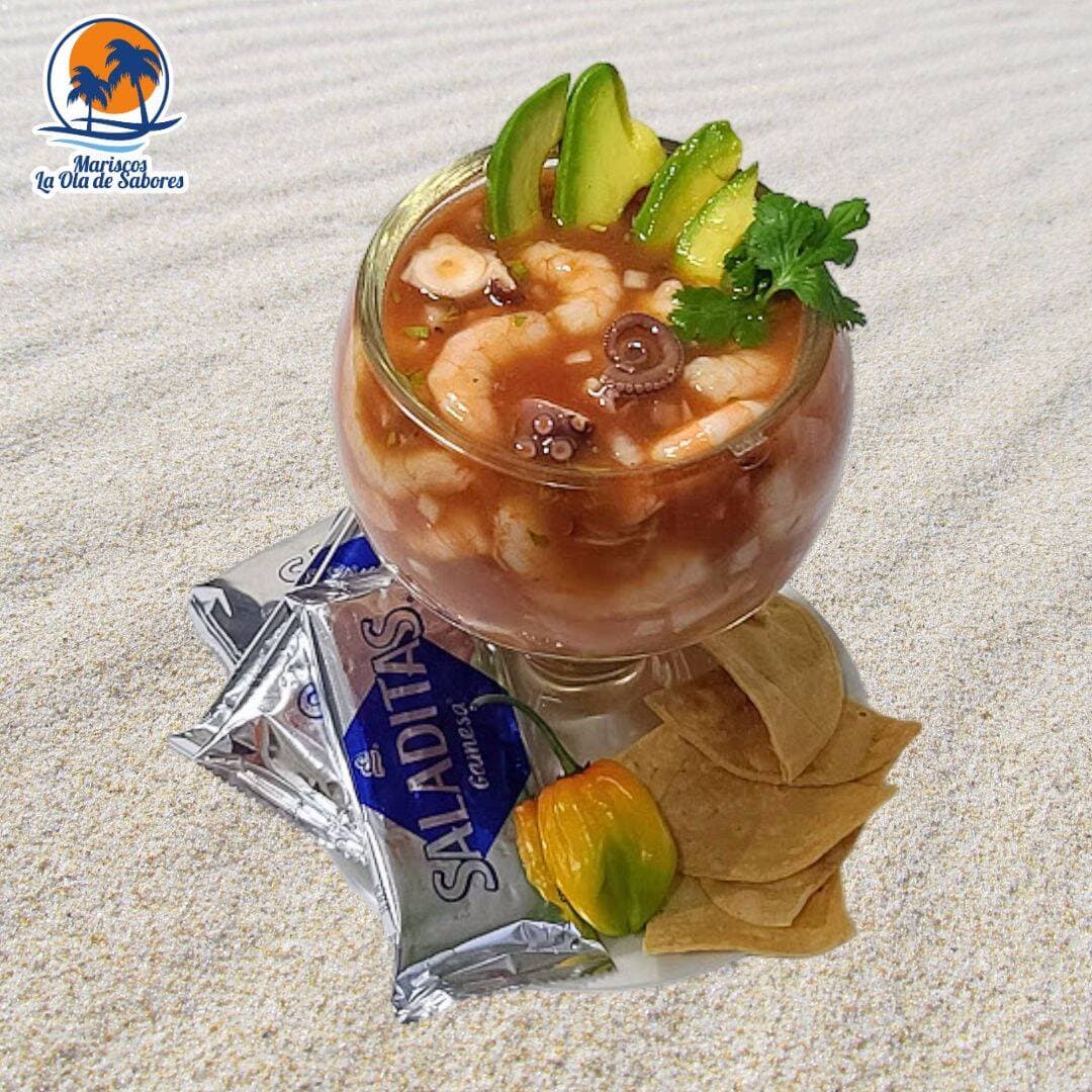 Coctel de Camarón con Pulpo