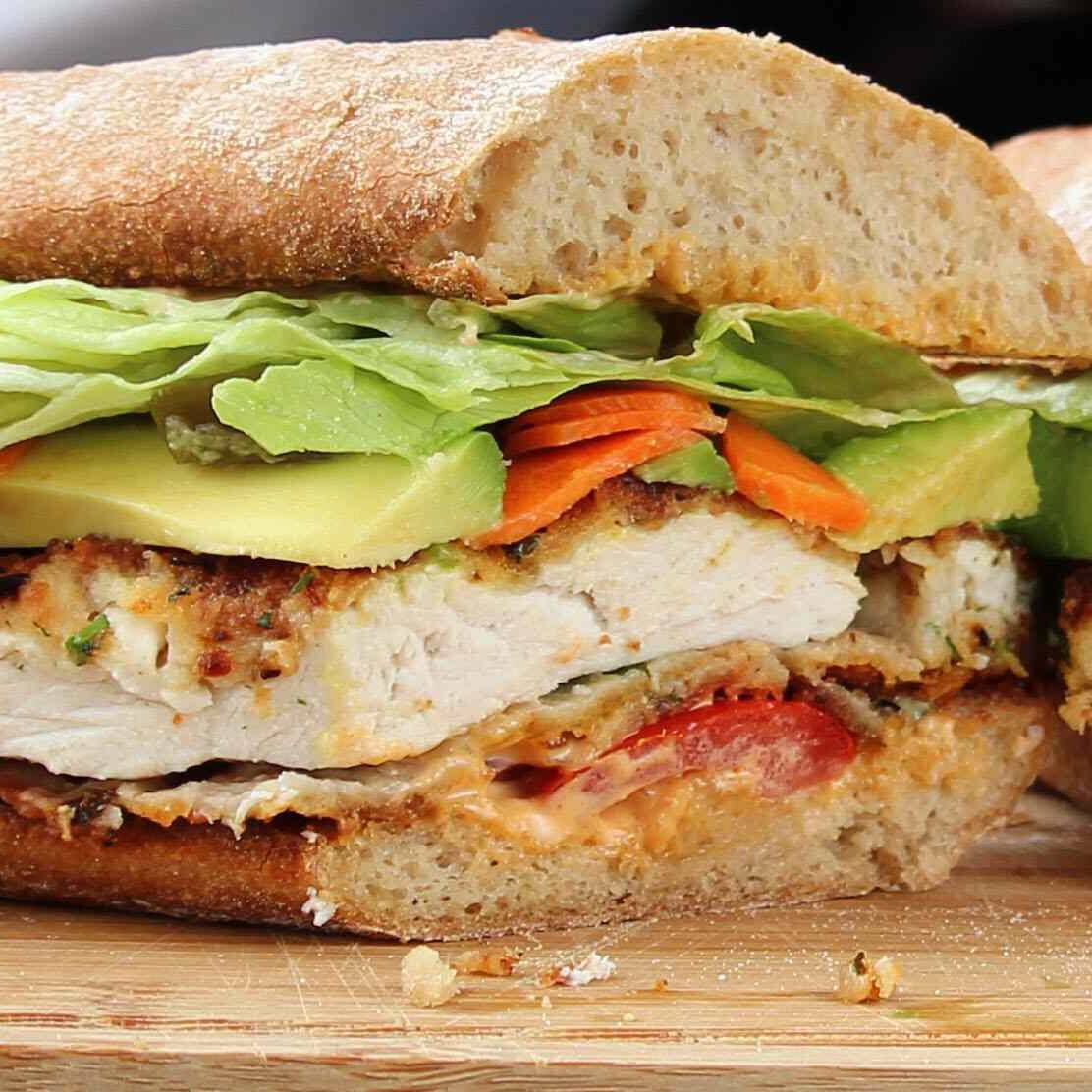 Torta de pechuga de pollo