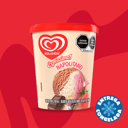 Helado Napolitano 900ml