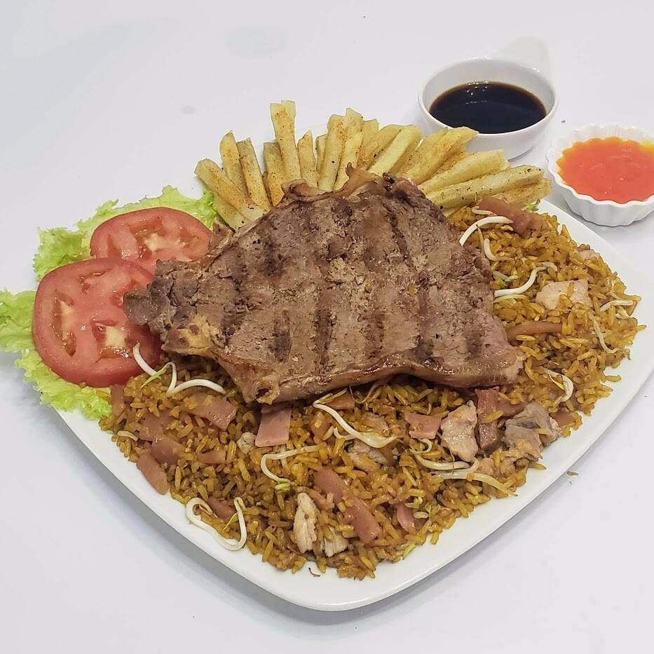 Personal con churrasco