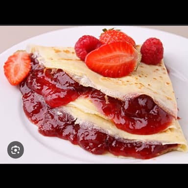 Crepa de Mermelada de Fresa