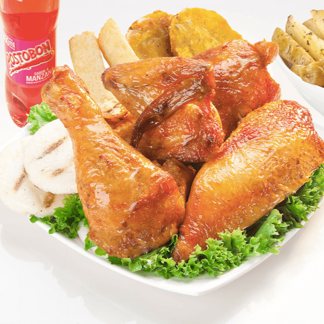 1/2 Pollo + 4 Acompañamientos