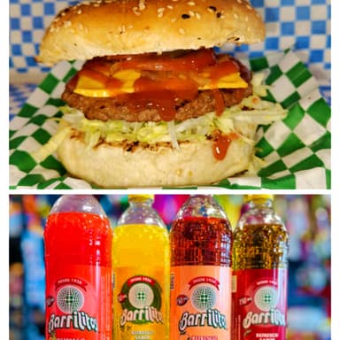 COMBO HAMBURGUESA Y BARRIL