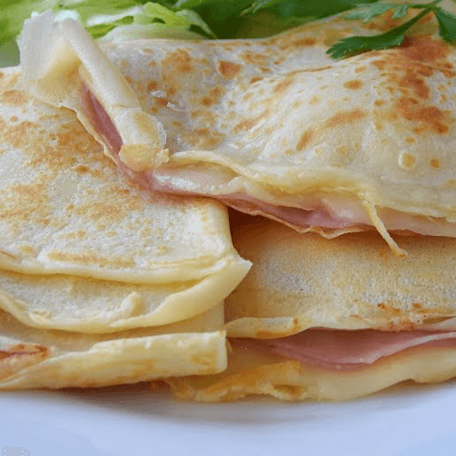 Crepas de Jamón y Queso 3 pzas.