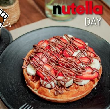 Waffle Plátano y Fresa
