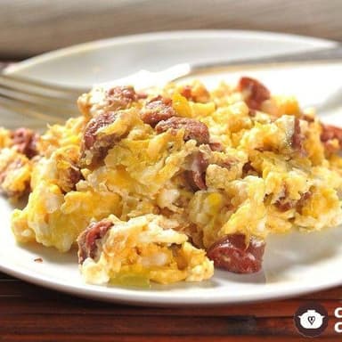 Huevos revueltos con chistorra