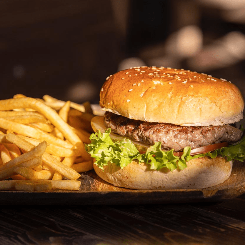 Hamburguesa C/ Papas a La Francesa