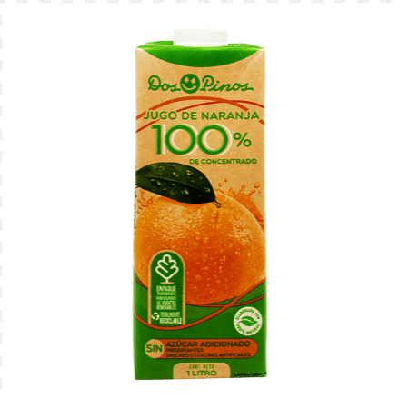 Jugo De Naranja 100% Dos Pinos 946ml