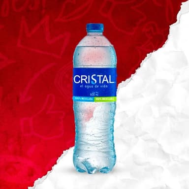 Agua cristal plana 600ml