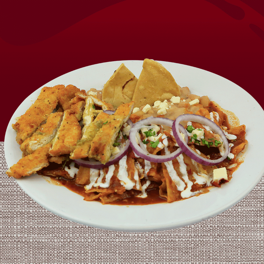 Chilaquiles con Milanesa
