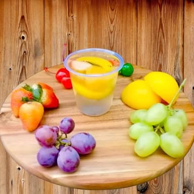 Vaso de Gelatina de Frutas