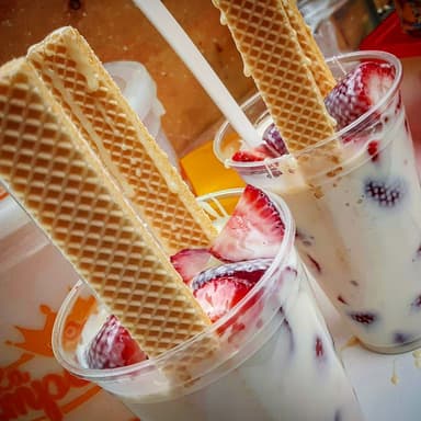 Fresas con crema