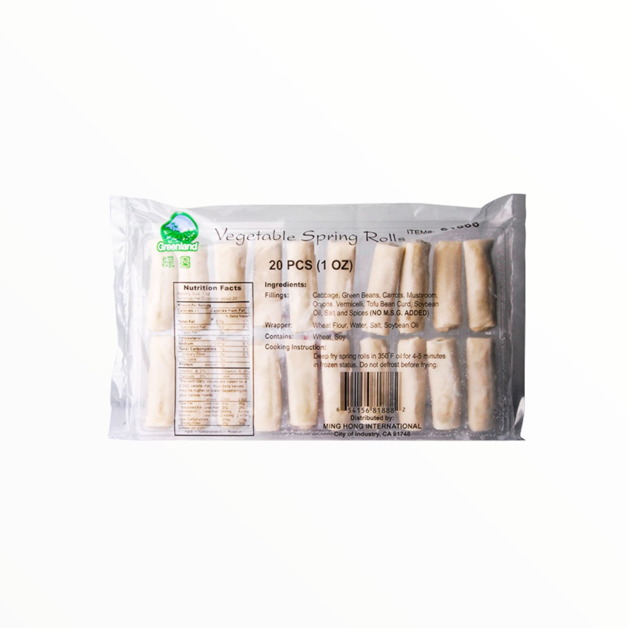 Rollo Primavera Vegetales 20 pzas - CO-TYE755-1768
