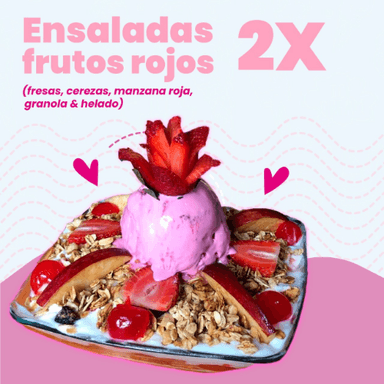 2 ensaladas frutos rojos 24 onz
