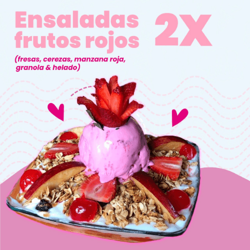 2 ensaladas frutos rojos 24 onz