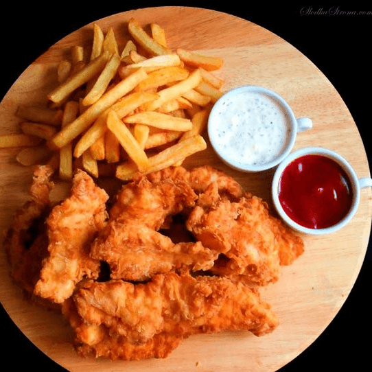 Boneless con Papas