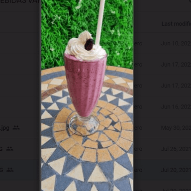Bebida Natural en Leche