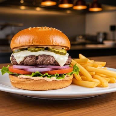 Clásica 🍔 Sabor que Nunca Falla + Papas