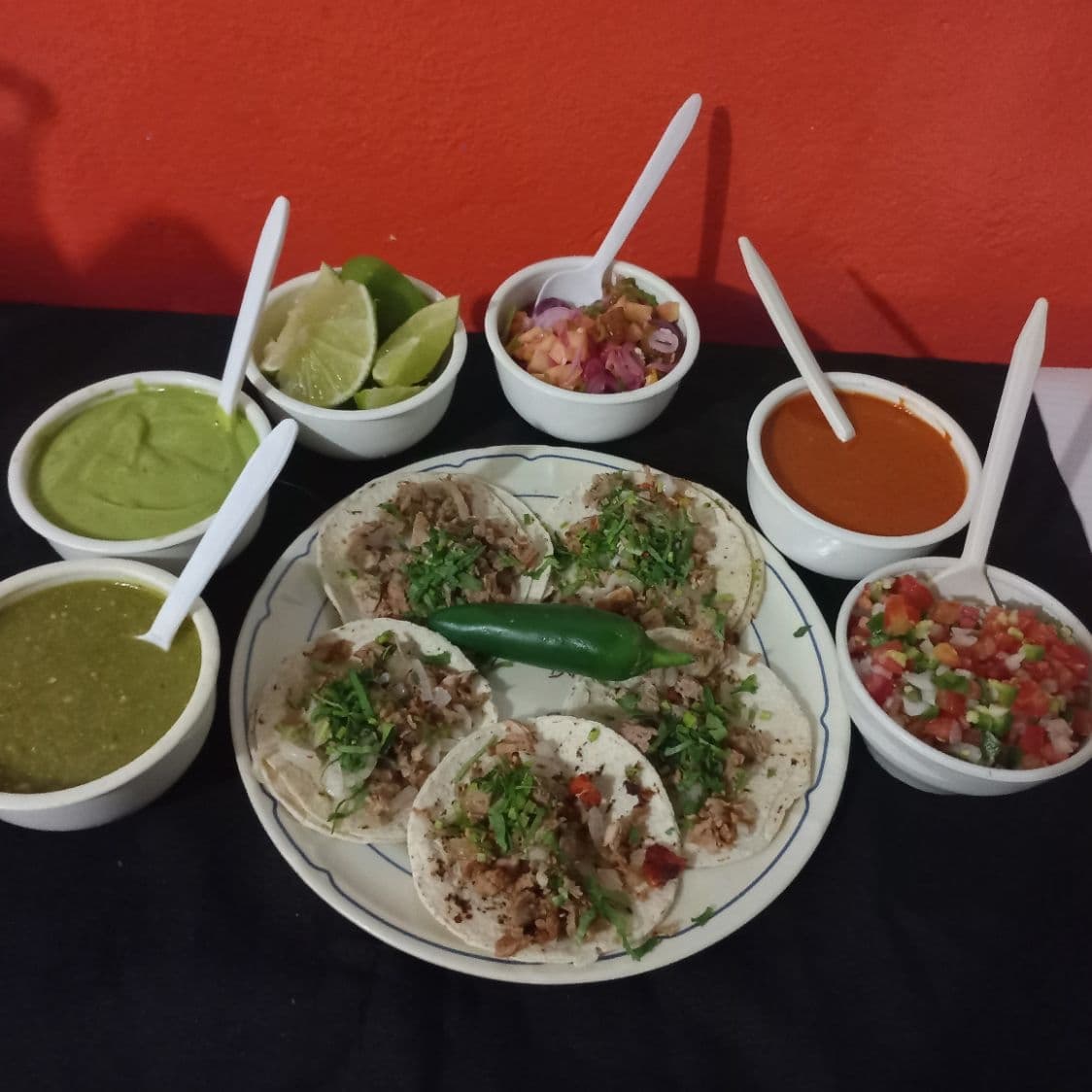 5 Tacos de Tasajo